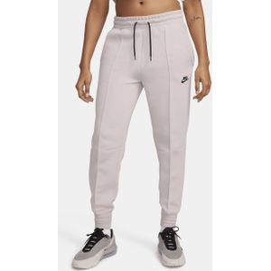Nike Sportswear Tech Fleece Joggingbroek met halfhoge taille voor dames - Paars