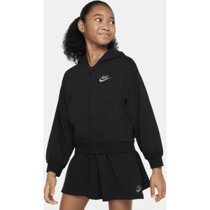 Nike Sportswear Hoodie met rits voor meisjes - Zwart