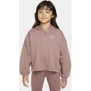 Nike Air hoodie van sweatstof met rits over de hele lengte voor meisjes - Paars