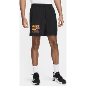 Nike Form Dri-FIT niet-gevoerde fitnessshorts voor heren (18 cm) - Zwart