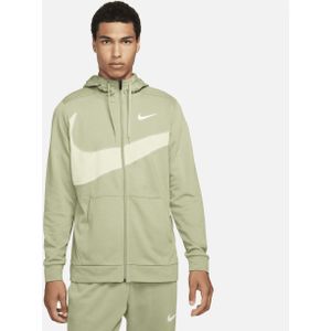 Nike Dri-FIT fitnesshoodie van fleece met rits over de hele lengte voor heren - Blauw