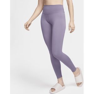 Nike One lange legging met hoge taille voor dames - Paars