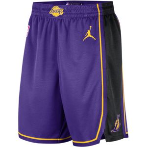 Los Angeles Lakers Statement Edition Swingman Jordan Dri-FIT NBA-basketbalshorts voor heren - Paars