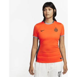 Inter Milan 2023/24 Stadium Derde Nike Dri-FIT voetbalshirt voor dames - Oranje