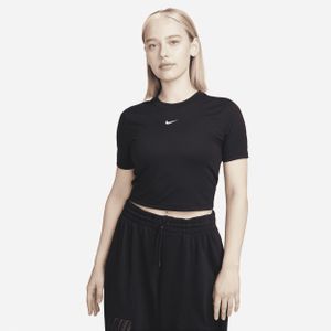 Nike Sportswear Essential aansluitend kort T-shirt voor dames - Blauw