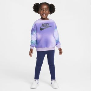 Nike Solarized peuterset met legging en top met ronde hals - Blauw