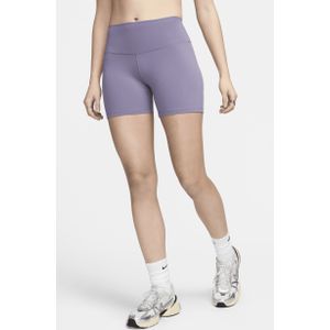 Nike One bikeshorts met hoge taille voor dames (13 cm) - Paars