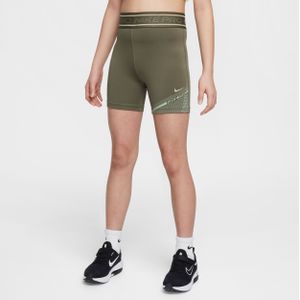 Nike Pro Dri-FIT shorts voor meisjes (8 cm) - Groen