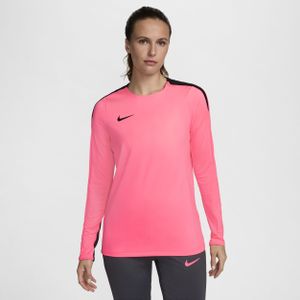 Nike Strike Dri-FIT voetbaltop met ronde hals voor dames - Zwart