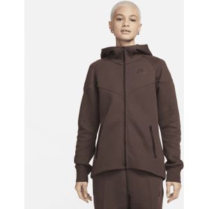 Nike Sportswear Tech Fleece Windrunner Hoodie met rits voor dames - Bruin