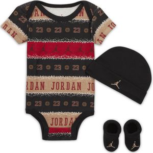 Jordan MJ Holiday driedelige rompertjesset voor baby's - Rood
