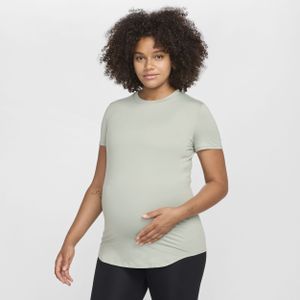 Nike (M) One Dri-FIT Slim-Fit top met korte mouwen voor dames (zwangerschapskleding) - Groen