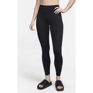 Nike One lange legging met hoge taille voor dames - Zwart