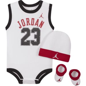 Jordan Jumpman Babyset met rompertje, beanie en booties - Zwart