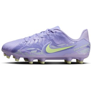 Nike United Jr. Tiempo Legend 10 Academy low-top voetbalschoenen voor kids (meerdere ondergronden) - Paars