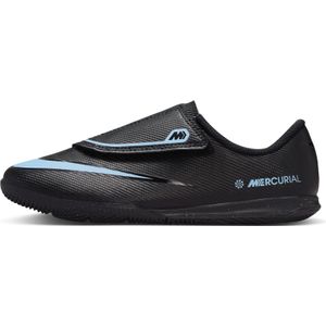 Nike Jr. Mercurial Vapor 16 Club low-top zaalvoetbalschoenen voor kleuters - Zwart
