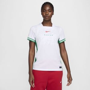 Nigeria (vrouwenelftal) 2024/25 Stadium Thuis Nike Dri-FIT replicavoetbalshirt voor dames - Wit