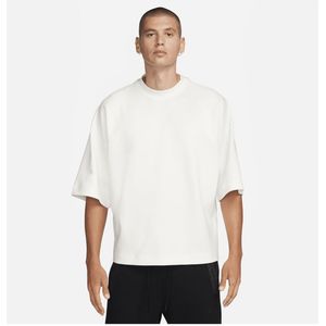 Nike Sportswear Tech Fleece Reimagined oversized sweatshirt met korte mouwen voor heren - Wit
