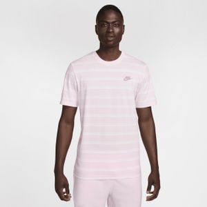 Nike Sportswear T-shirt met strepen voor heren - Roze