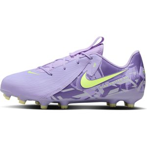 Nike United Jr. Phantom GX 2 Academy low-top voetbalschoenen voor kids (meerdere ondergronden) - Paars