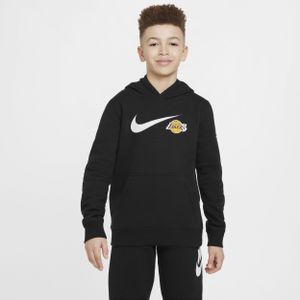 Los Angeles Lakers Club Fleece Essential Nike NBA-hoodie voor jongens - Paars