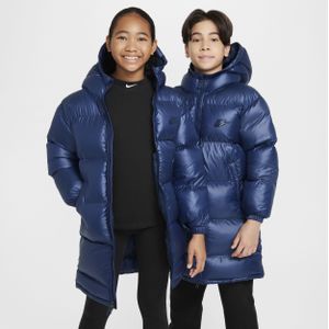 Nike Sportswear Heavyweight Synthetic Fill EasyOn Therma-FIT Repel ruimvallende parka met capuchon voor kids - Blauw