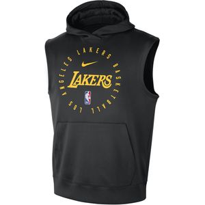 Los Angeles Lakers Spotlight Nike mouwloze NBA-hoodie met Dri-FIT voor heren - Zwart