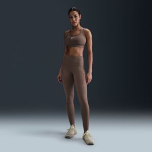 Nike Go Lange legging met hoge taille, zakken en complete ondersteuning voor dames - Bruin