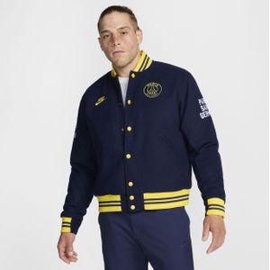 Paris Saint-Germain Authentics Nike voetbalvarsityjack voor heren - Blauw