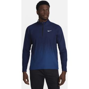 Nike Tour Dri-FIT ADV golftop met halflange rits voor heren - Blauw