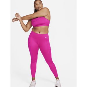Nike Go 7/8-legging met halfhoge taille, complete ondersteuning en zakken voor dames - Roze