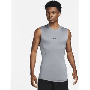 Nike Pro Dri-FIT strakke, mouwloze fitnesstop voor heren - Grijs