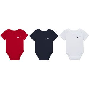 Nike Swoosh Rompertje voor baby's (3-6 maanden, 3 stuks) - Meerkleurig