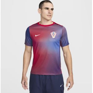 Kroatië Academy Pro Nike Dri-FIT voetbaltop met korte mouwen voor heren - Blauw