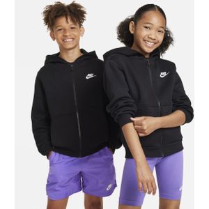 Nike Sportswear Club Fleece hoodie met rits voor kids - Zwart
