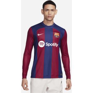 FC Barcelona 2023/24 Stadium Thuis Nike Dri-FIT voetbalshirt met lange mouwen voor heren - Blauw