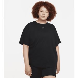 Nike Sportswear Essential Oversized damestop met korte mouwen (Plus Size) - Zwart