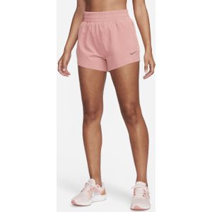 Nike Dri-FIT Running Division hardloopshorts met binnenbroekje, hoge taille en zakken voor dames (8 cm) - Roze