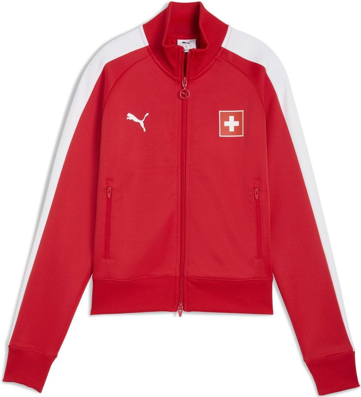 PUMA - Switzerland T7 - Trainingsjack - Rood/Wit