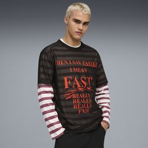 PUMA Nine To Five uniseks top van mesh, Zwart, Maat S