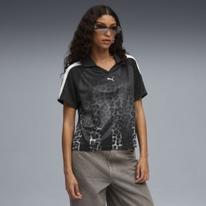 Puma - T7 Leo Luxe - T-shirt - Korte Mouwen - Relaxed Fit - 100% Gerecycled Polyester