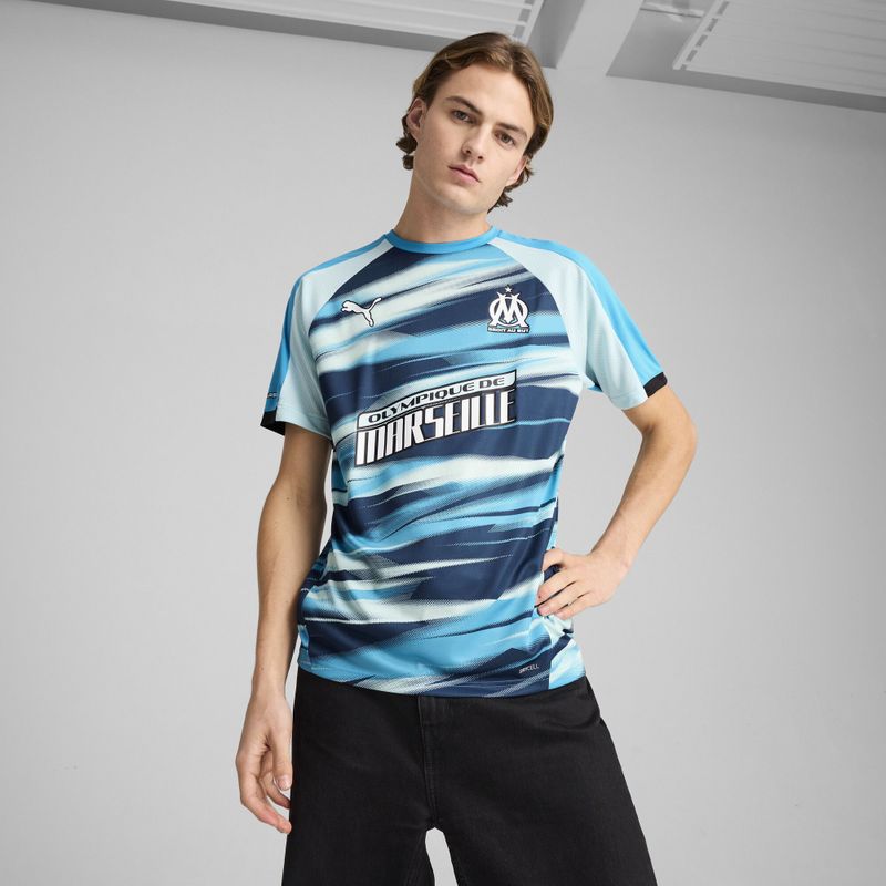 PUMA - Olympique de Marseille Faster - Sportshirt - Blauw