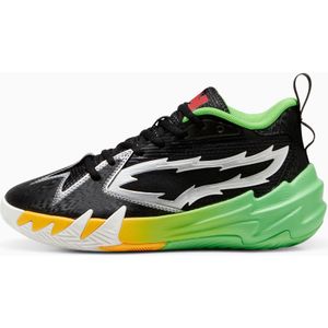 PUMA x 2k Scoot 1 basketbalschoenen, Zwart/Groen