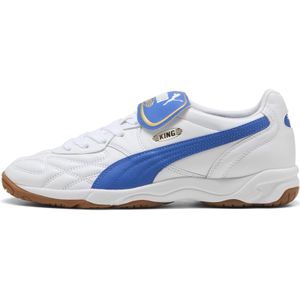 PUMA King Indoor sneakers unisex, Blauw/Wit, Maat 44
