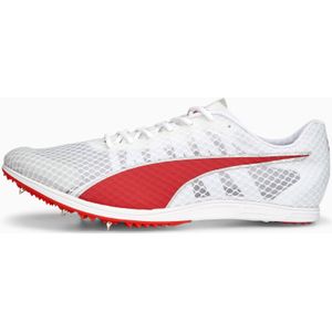 PUMA evoSPEED Distance 11 atletiekschoenen, Zilver/Rood/Wit