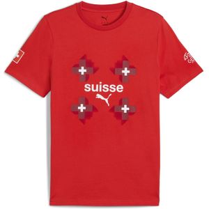 PUMA - ftblCulture - T-shirt - Rood/Wit - Heren