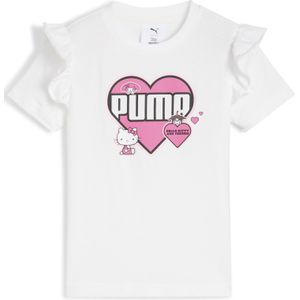 PUMA - Ruffle T-shirt - Wit - PUMA x HELLO KITTY AND FRIENDS