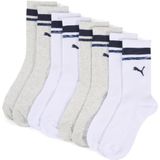 PUMA - Crewsokken - Blauw - Set van 4 paar