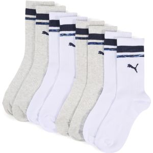 PUMA - Crewsokken - Blauw - Set van 4 paar