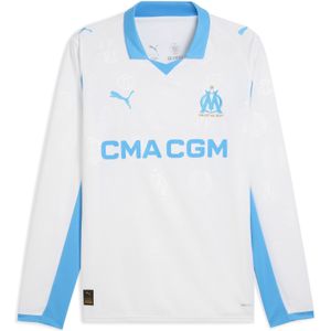 PUMA - Olympique de Marseille 25/26 - Thuisshirt - Blauw/Wit - Lange Mouwen
